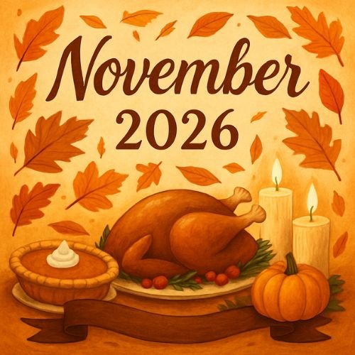 November 2026 Calendar with Holidays India Printable PDF