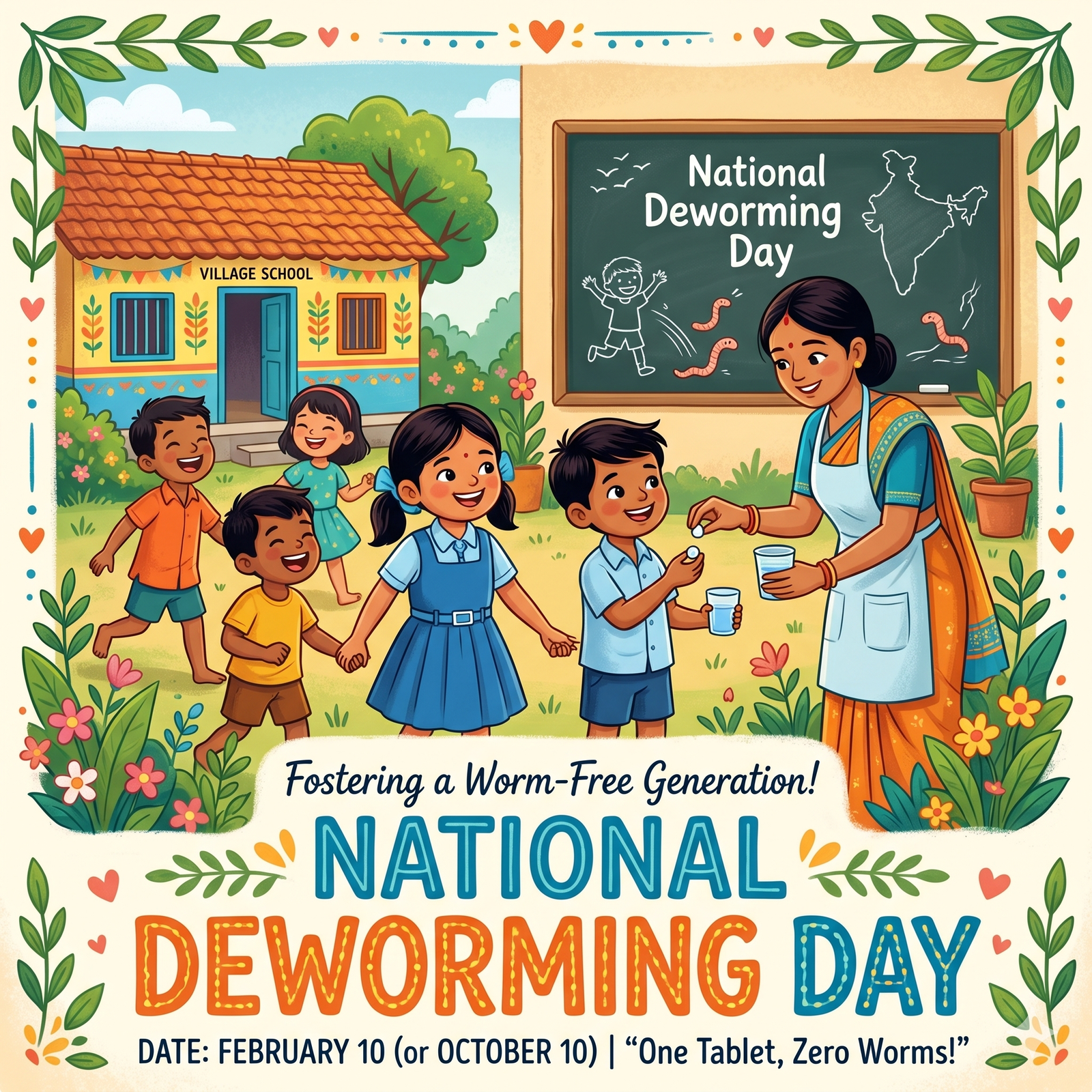National Deworming Day 10 February 2026 health awareness children India