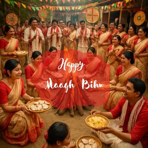 Magh Bihu 2026 Assam festival January date bonfire